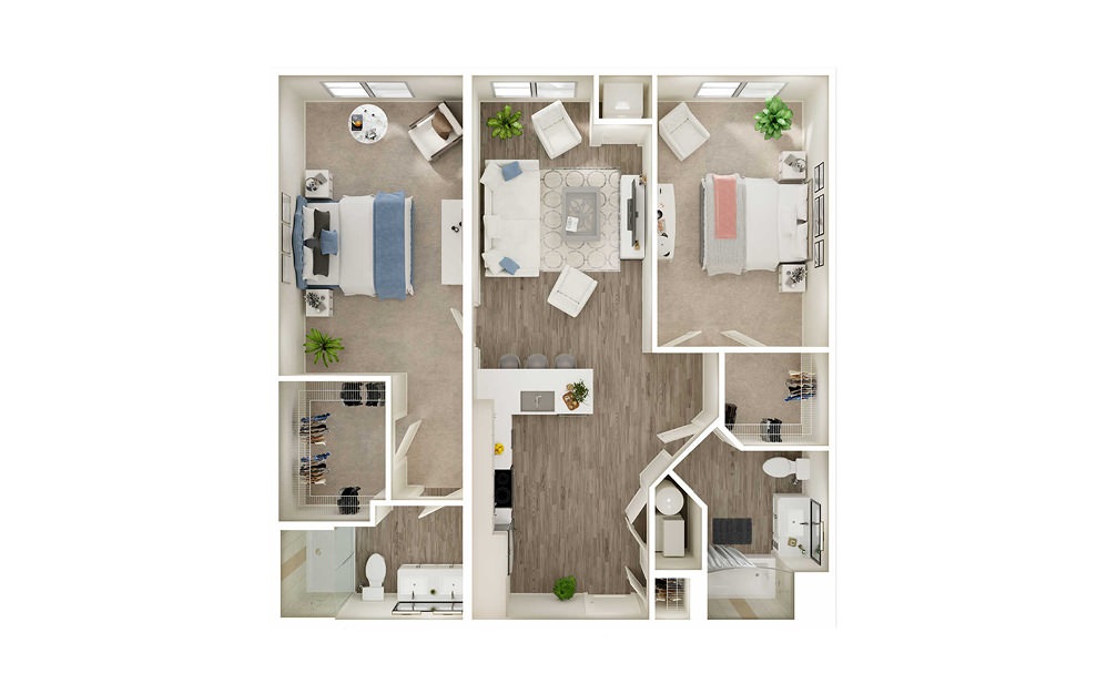 BG - 2 bedroom floorplan layout with 2 baths and 968 to 1084 square feet. BG - 2 bedroom floorplan layout with 2 baths and 968 to 1084 square feet.