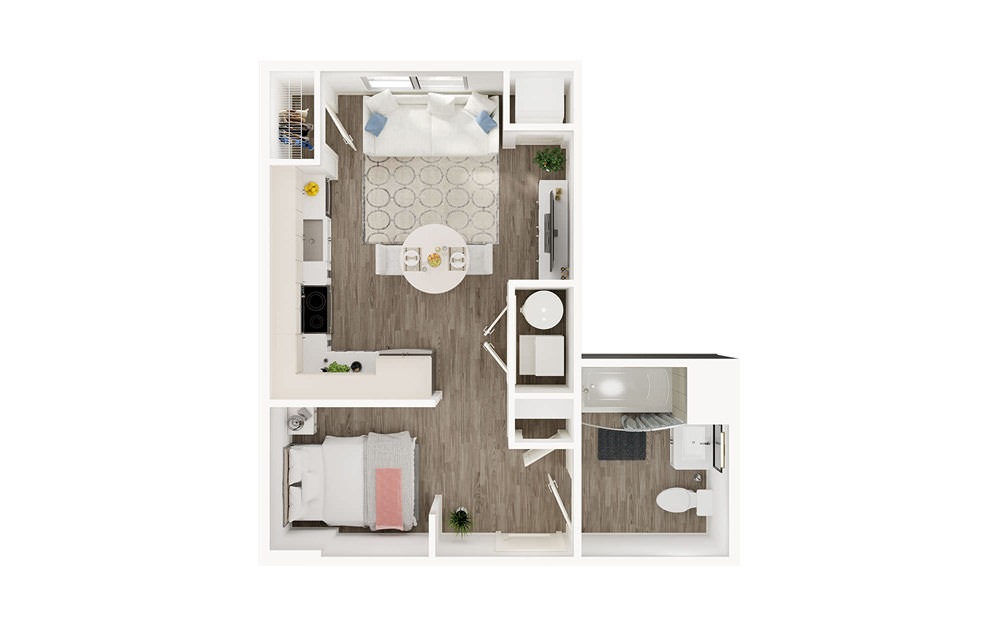 SF - Studio floorplan layout with 1 bath square feet. SF - Studio floorplan layout with 1 bath square feet.